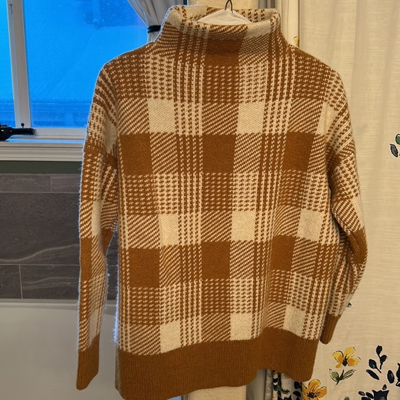 Madewell plaid mockneck tunic sweater - Picture 10 of 13
